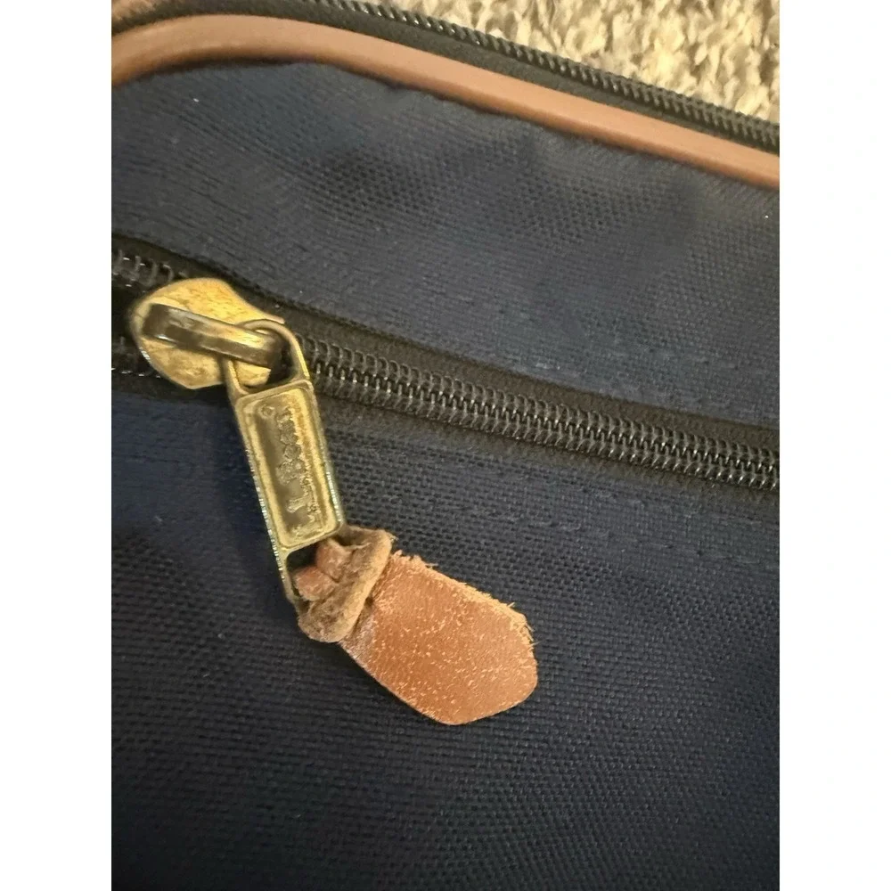 Vintage L.L. Bean Canvas and Leather Laptop Bag case Cover 17